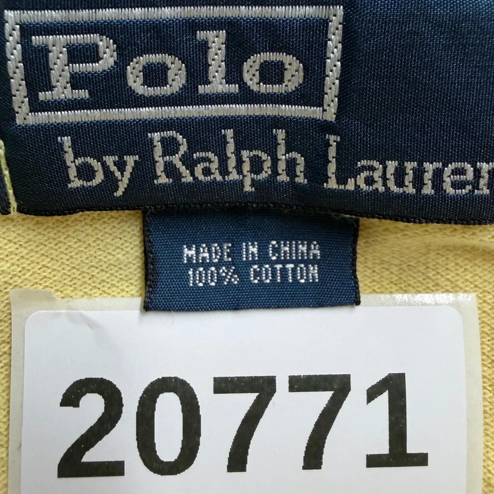 Polo Ralph Lauren Polo Shirt Mens XXL Yellow Short Sleeve Golf Preppy